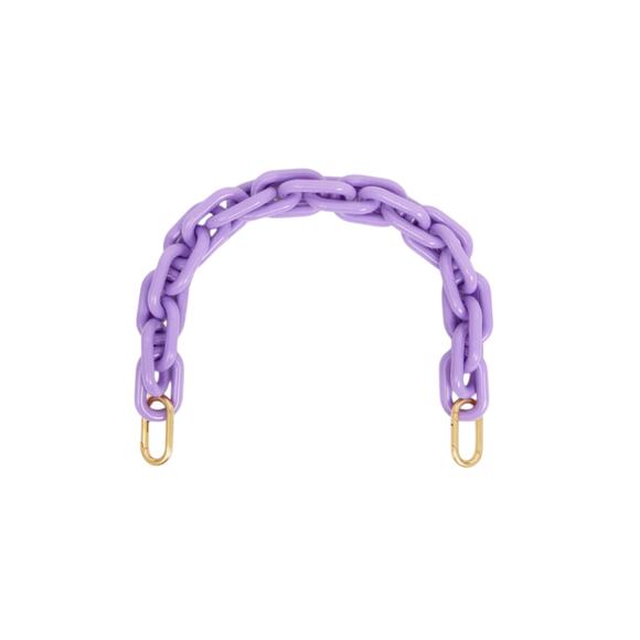 CLARE V. Shortie Strap in Lilac Resin - Picture 4 of 5